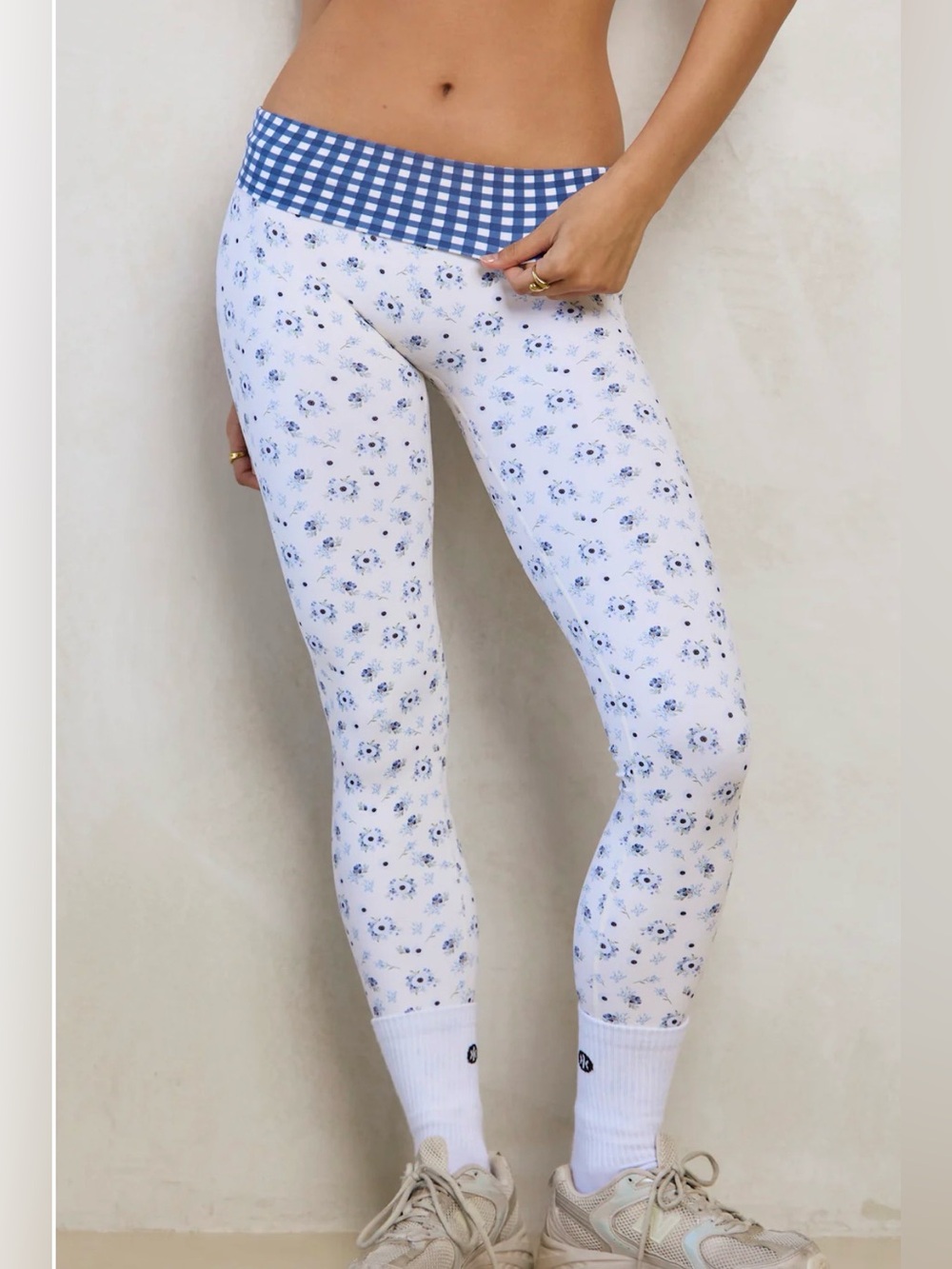 Astoria LUXE BALANCE Full Length Legging in Blueberry Gingham Size S $80